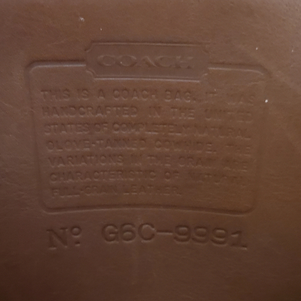 Vintage coach G6C-9991 leather lunch bag shoulder bag handbag brown - Picture 16 of 16